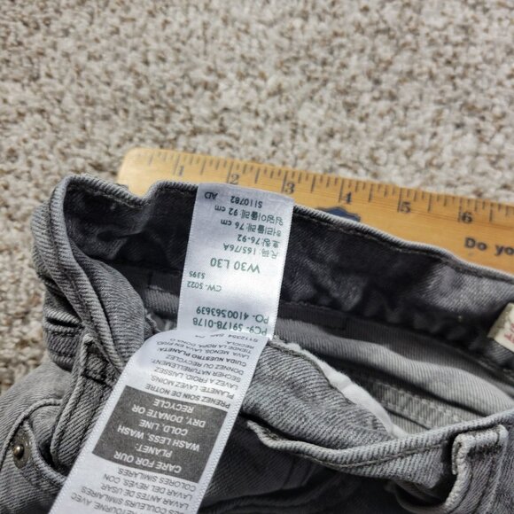 Signature by Levi Strauss Jeans Men's 30x30 Slim Gray Denim - Picture 3 of 7